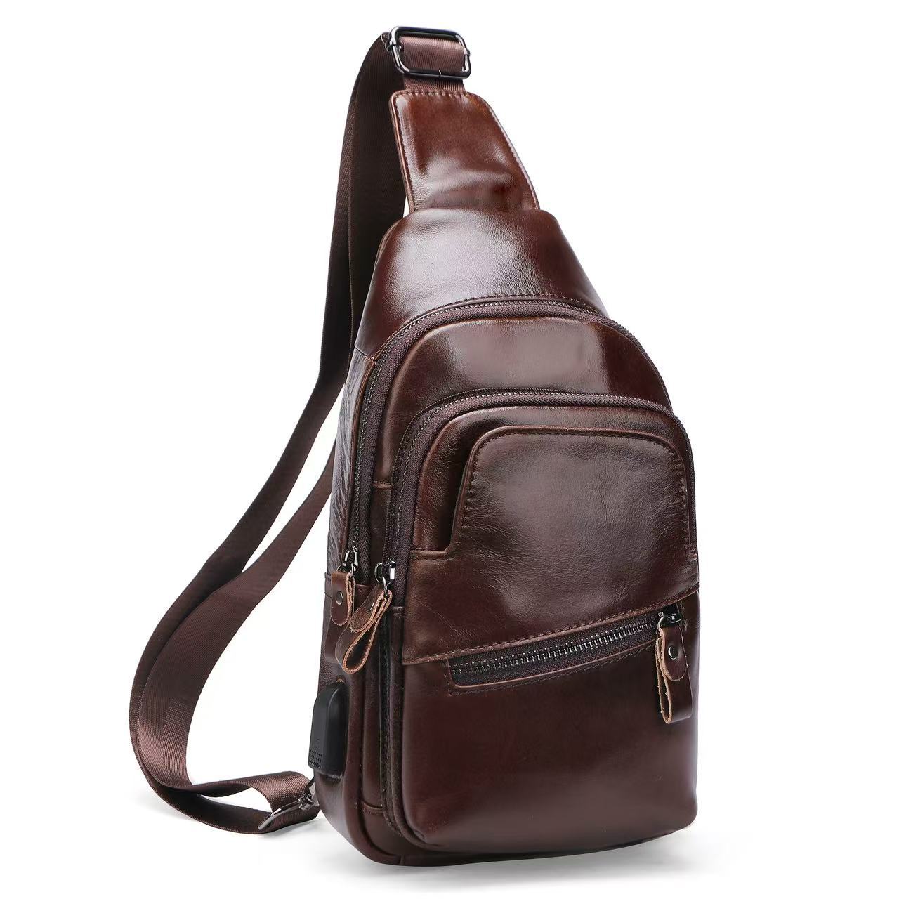 Luxury Lifestyle Pack - Bolso de pecho de piel de