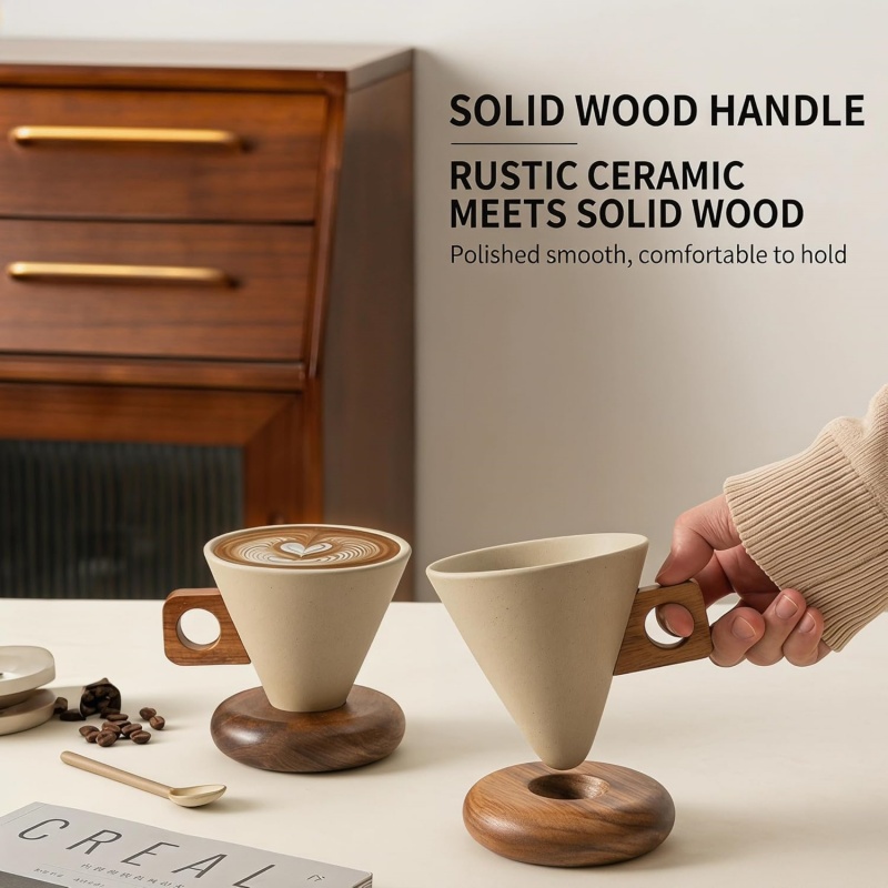 Taza de café de cerámica con a - Handmade Ceramic Mug reseña y precio