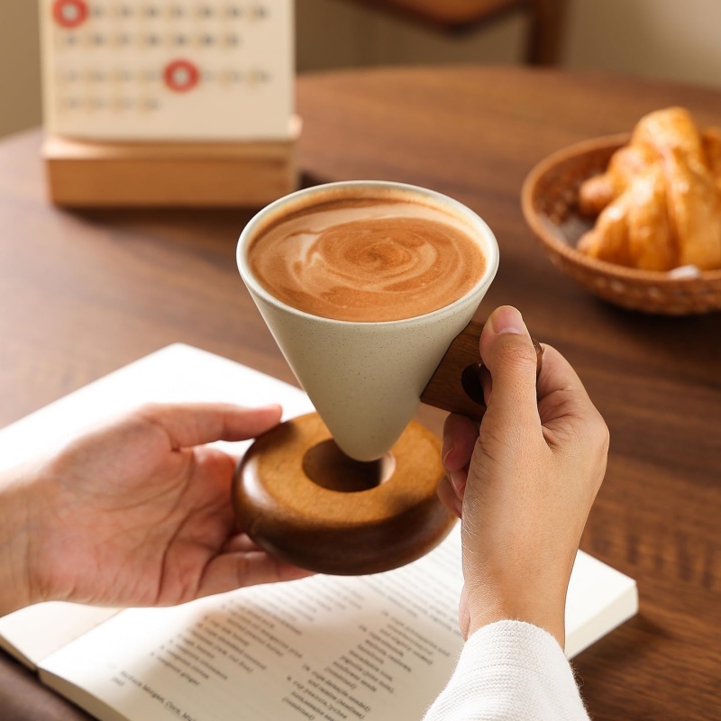 Taza de café de cerámica con a - Handmade Ceramic Mug reseña y precio