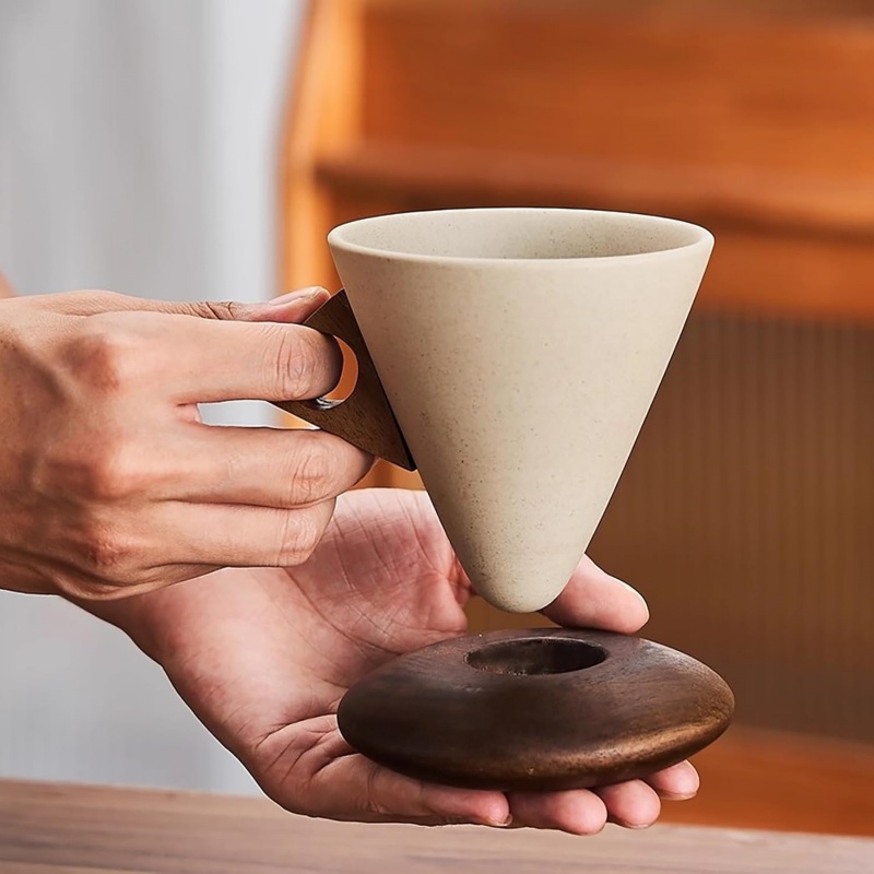 Taza de café de cerámica con a - Handmade Ceramic Mug reseña y precio