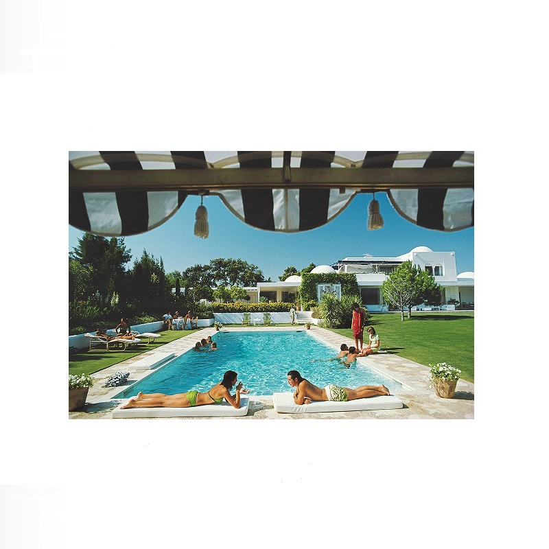 Retro Poolside Host Luxury Lif - Luxury Lifestyle Images reseña y precio